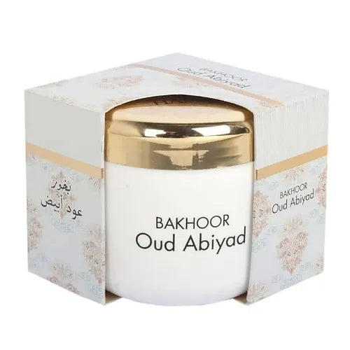 HAMIDI BAKHOOR ABIYAD 70 GM INCENSE HOME FRAGRANCE NATURAL HAND DIPPED