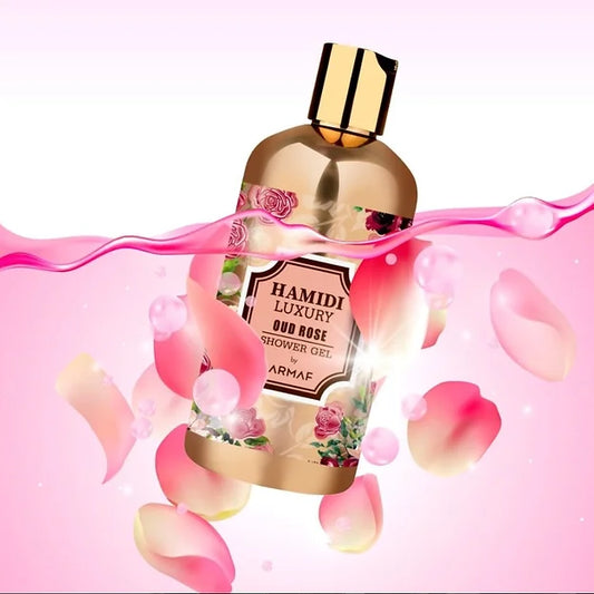 Hamidi Luxury Oud Rose 16.9 oz Shower Gel