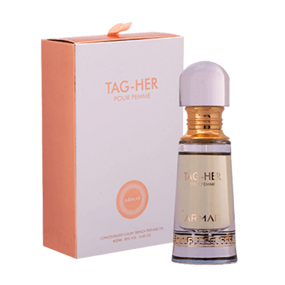 Armaf Tag Her-Concentrated Luxury French Perfume Oil-0.68 Fl Oz