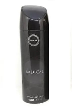 RADICAL BLACK BY ARMAF ALCOHOL FREE PERFUME BODY SPRAY 200ML